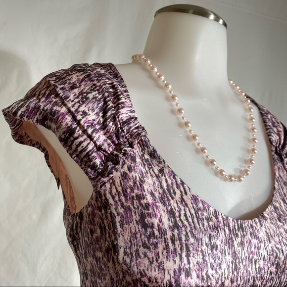 Banana Republic Silk Dress Pastels Size 0 - Picture 10 of 14